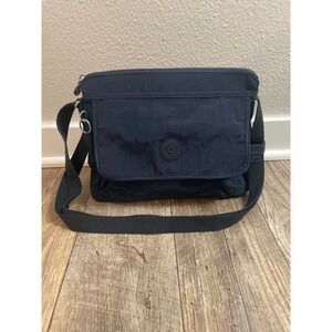 Kipling‎ Navy Blue Crossbody Bag Nylon Adjustable Strap Zip Pockets